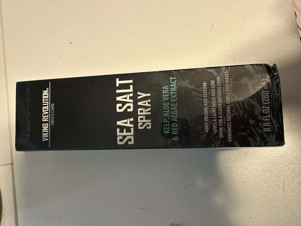 Viking Revolution Men's Care Sea Salt Spray with Kelp, Aloe Vera & Red Algae Ext